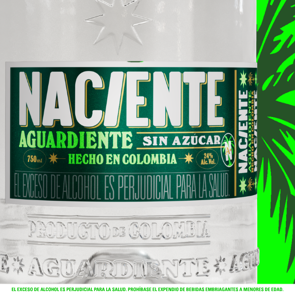 NACIENTE AGUARDIENTE 24° SIN AZÚCAR 750 ML