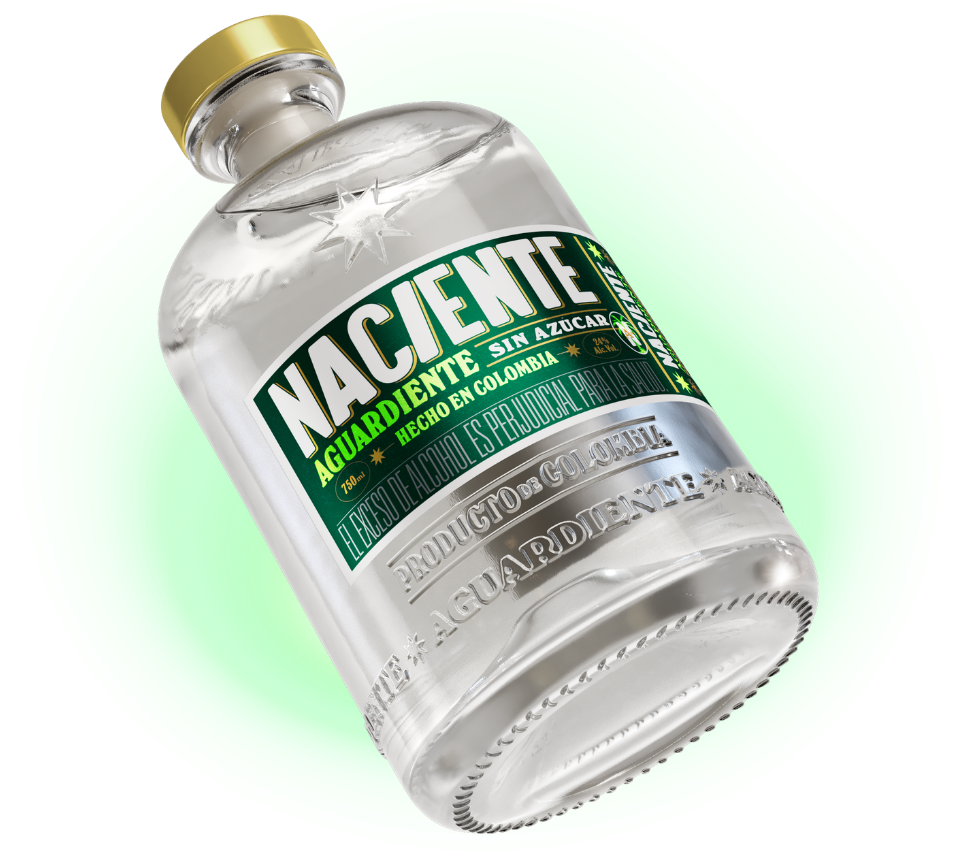 NACIENTE AGUARDIENTE 24° SIN AZÚCAR 750 ML
