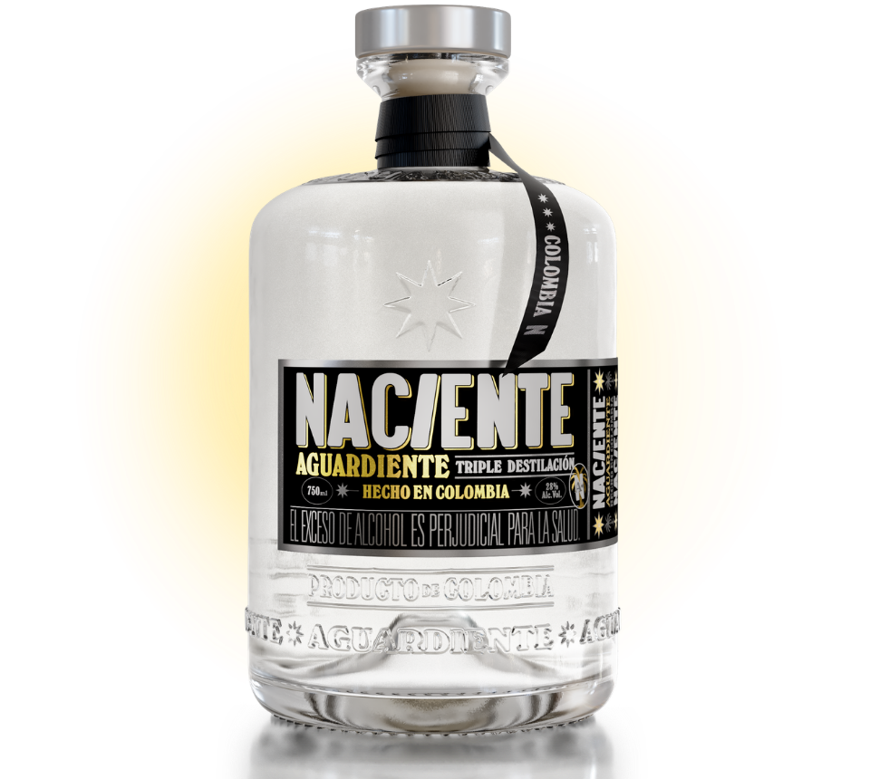 NACIENTE AGUARDIENTE TRIPLE DESTILADO 750 ML