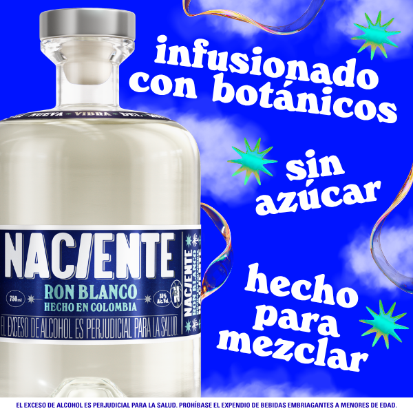 NACIENTE RON BLANCO 750 ML